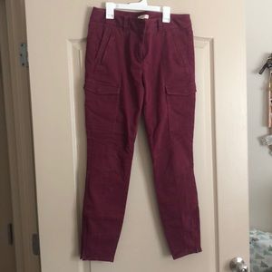 Like new red Loft pants